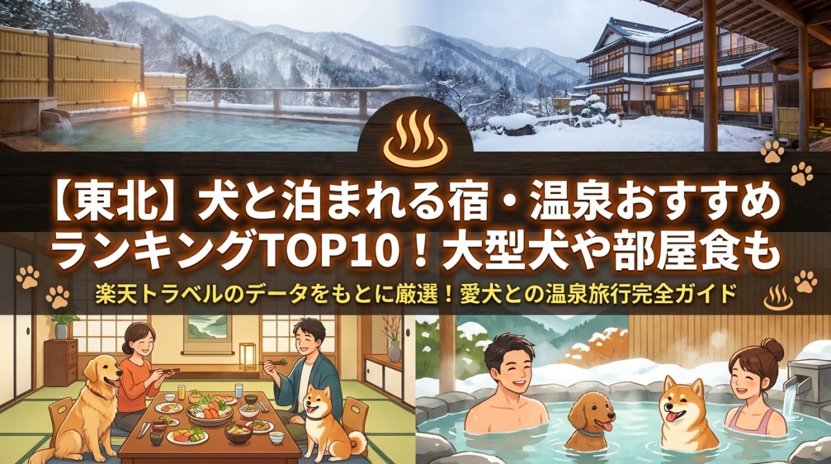 【東北】犬と泊まれる宿・温泉おすすめランキングTOP10!大型犬や部屋食も